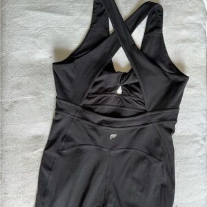 Fabletics Black Performance Jumpsuit with Supportive Straps